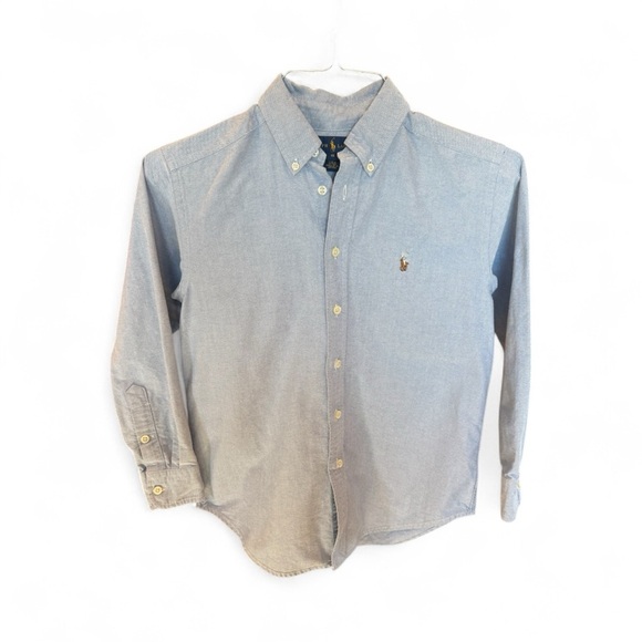 Ralph Lauren Boys Oxford Button-Down Shirt Size 10 Light Blue Boys Dress Shirt - Picture 6 of 6